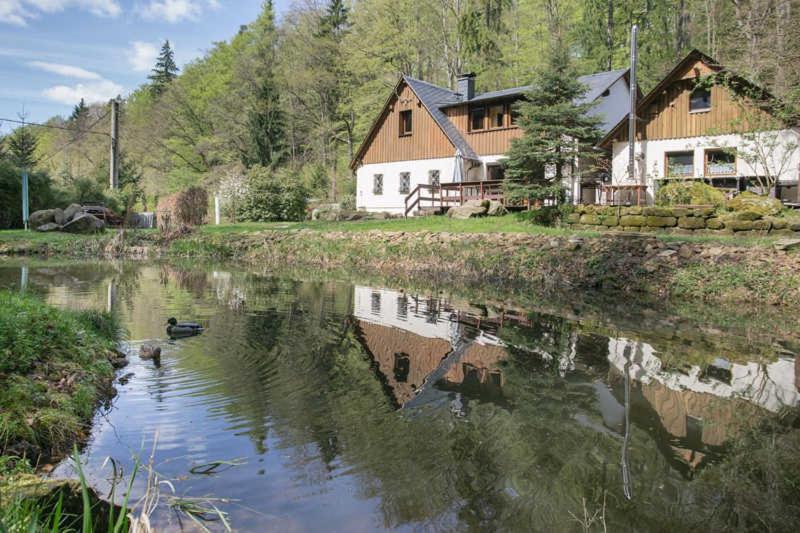 Ferienhaus Jaegerhaus Oppach Alleinlage Mit See Villa Exterior photo